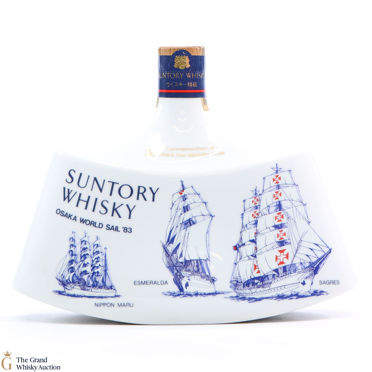 Suntory - Osaka World Sail 1983  - Ceramic Decanter Blended Whisky 