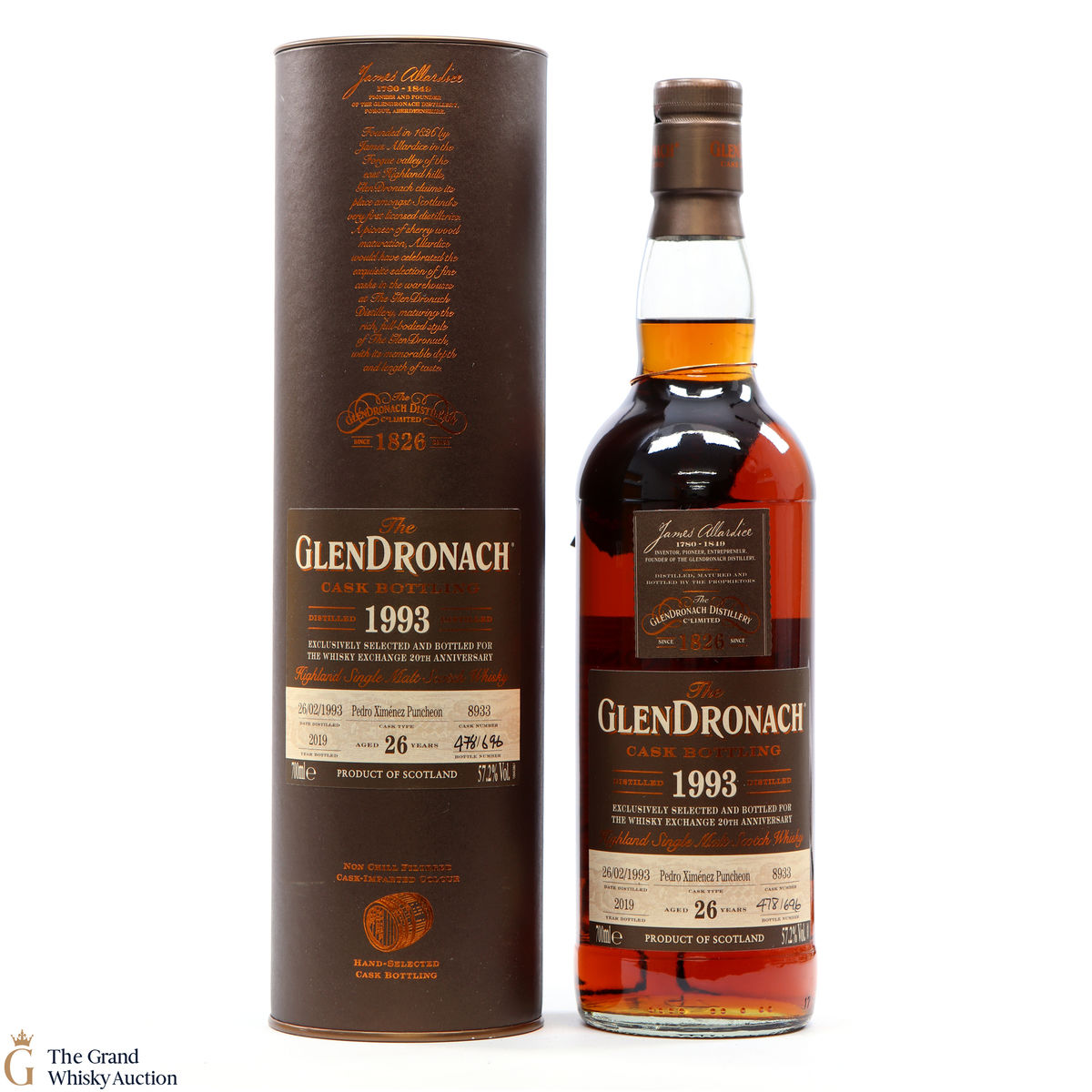 Glendronach - 26 Year Old - 1993 Single Cask #8933 