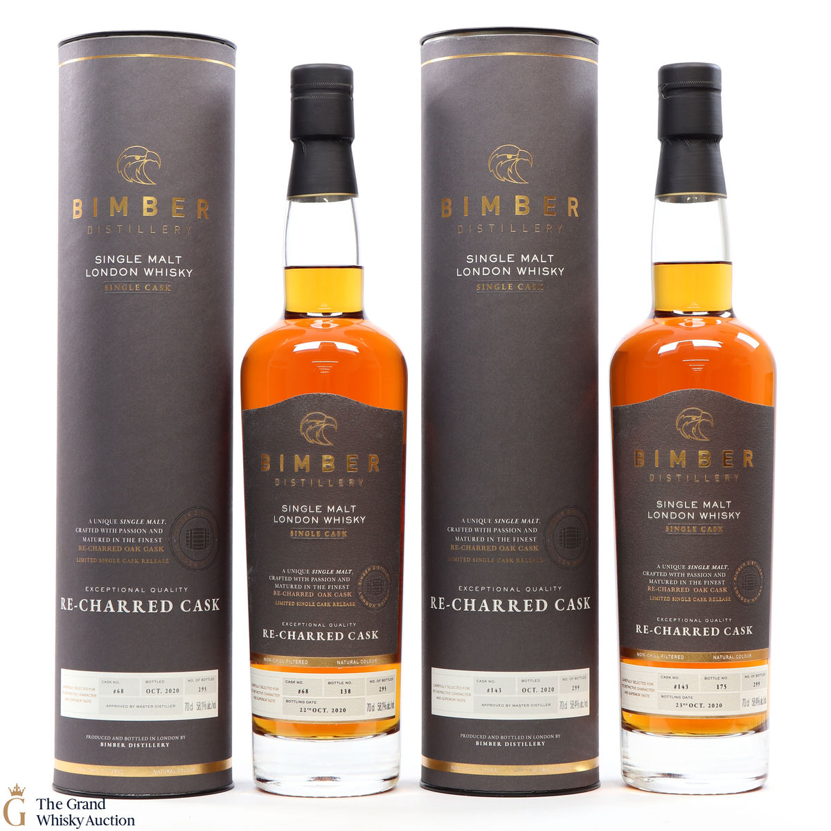 Bimber - Re-Charred Oak Single Cask - #68 & #143 70cl x2