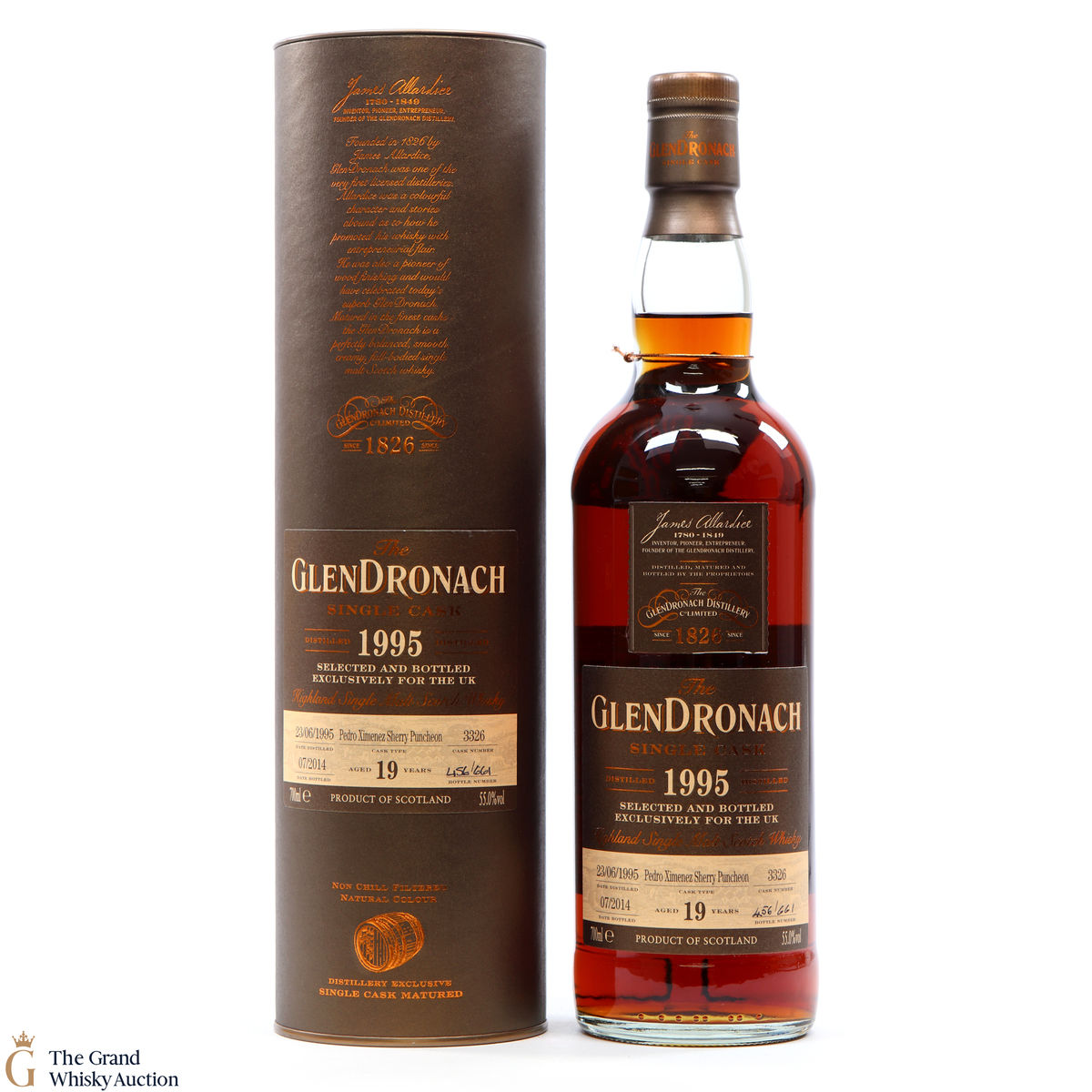 GlenDronach - 19 Year Old - 1995 PX Sherry #3326 - UK Exclusive