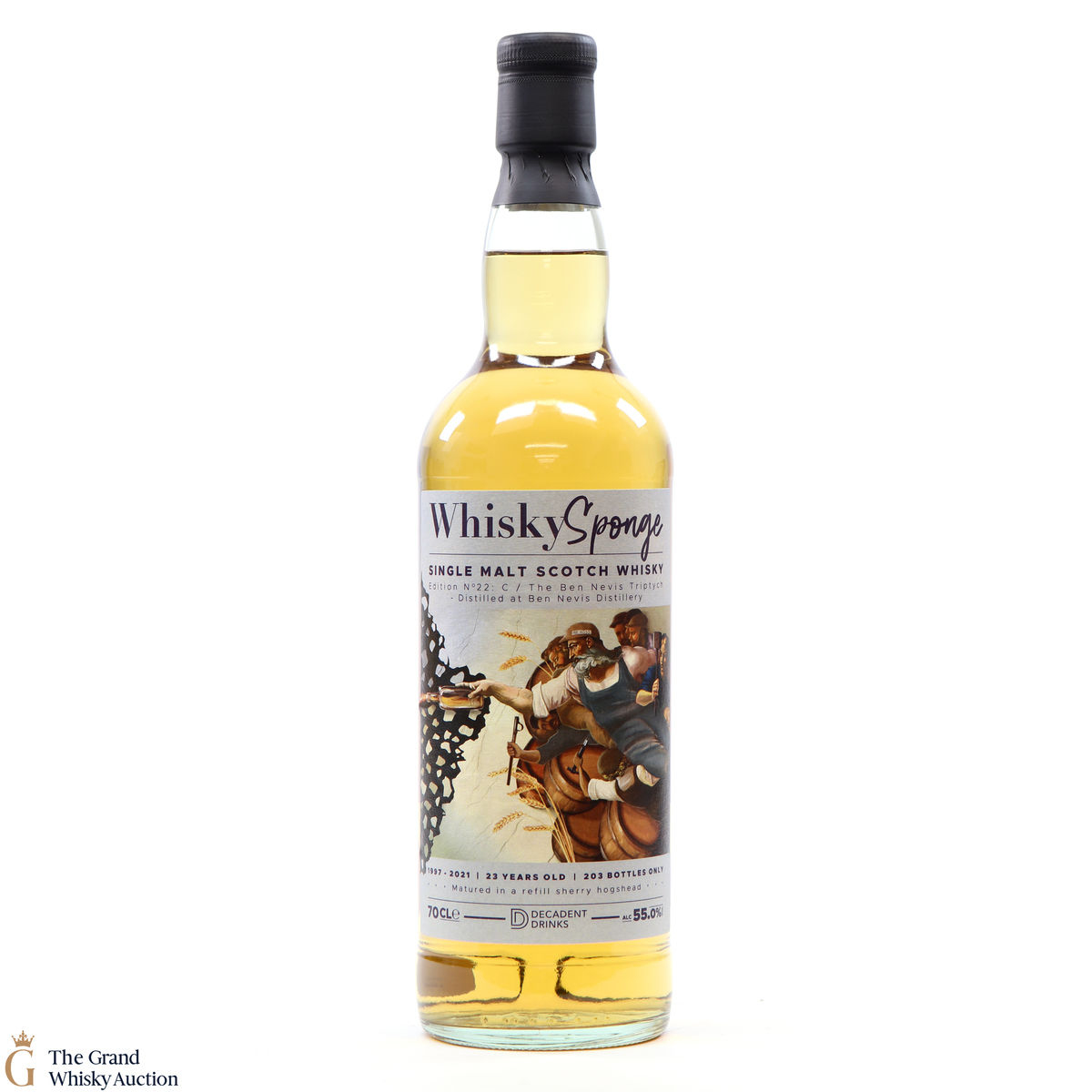 Ben Nevis - 23 Year Old 1997 - Edition No. 22C Whisky Sponge Triptych