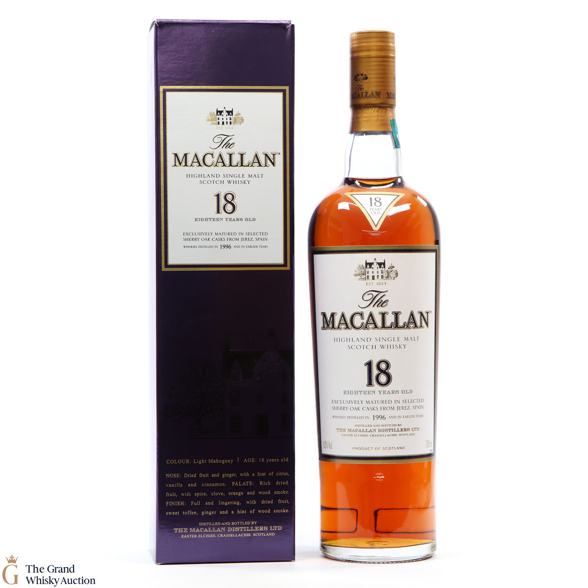 Macallan - 18 Year Old - Sherry Oak (1996)
