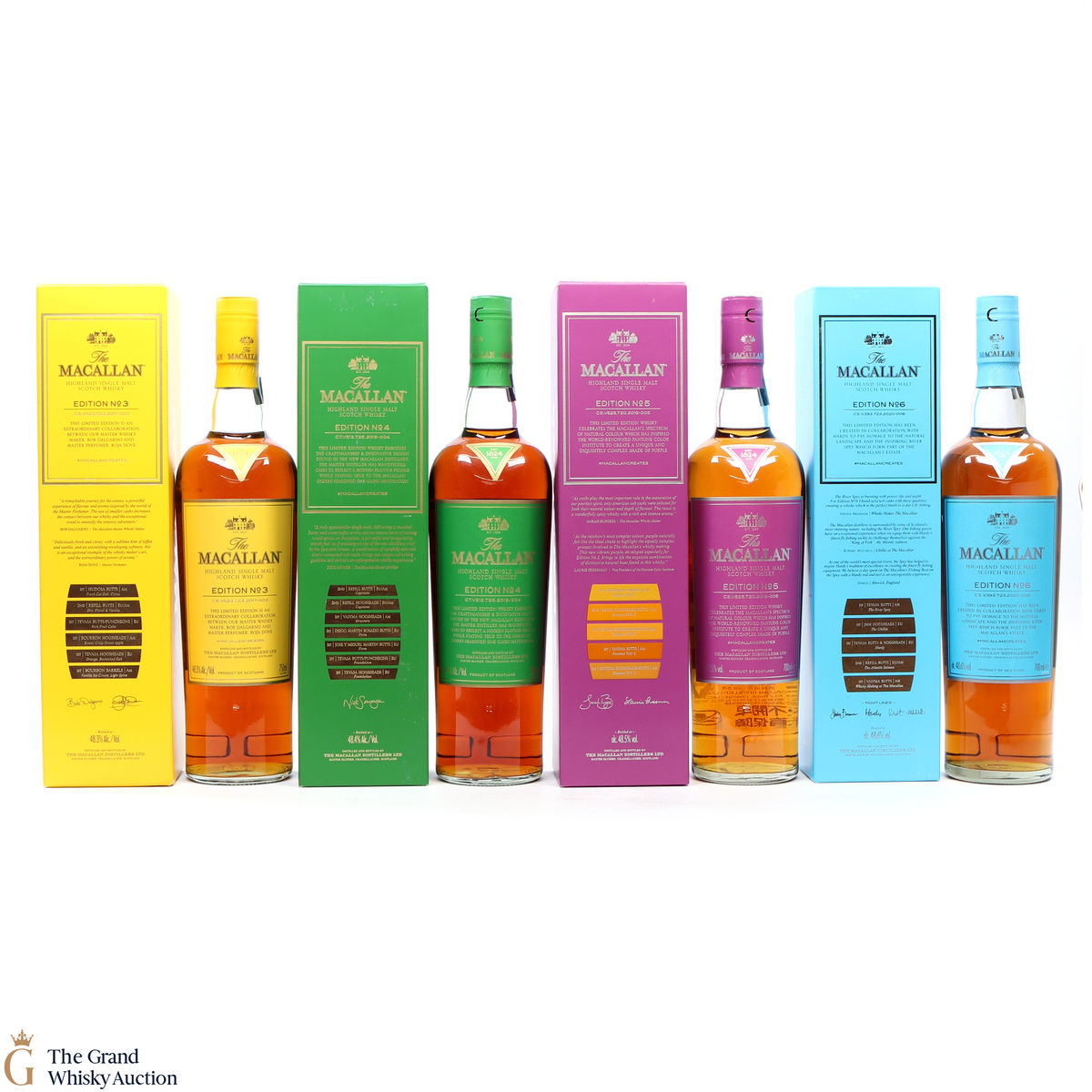Macallan - Edition 3,4,5 & 6 (4 x 70cl)