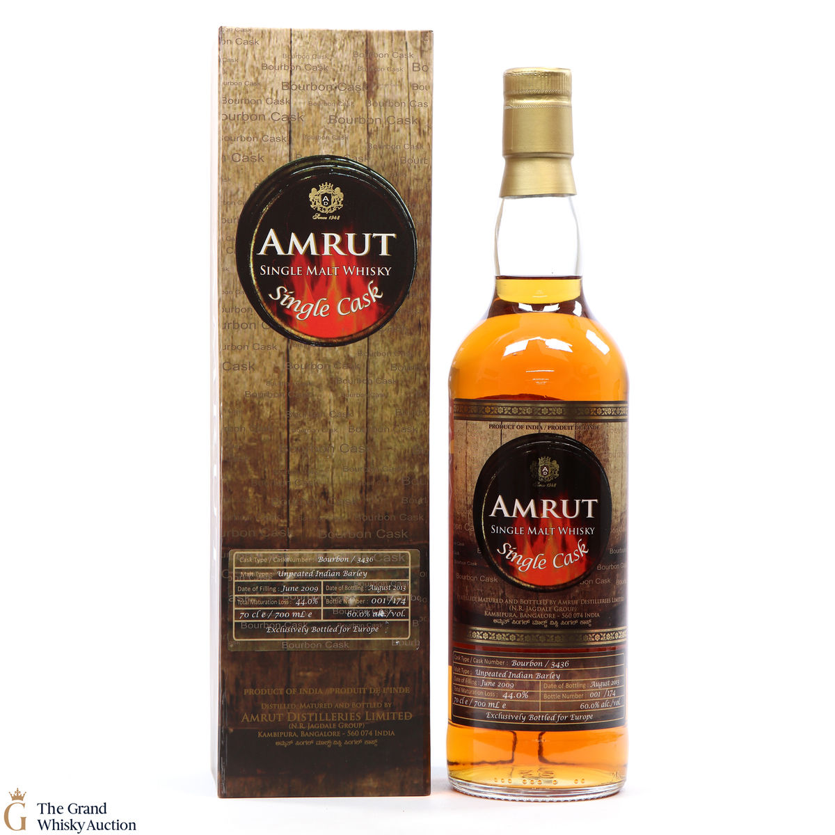 Amrut - Single Cask #3436 - Bottle #1 - Europe Exclusive