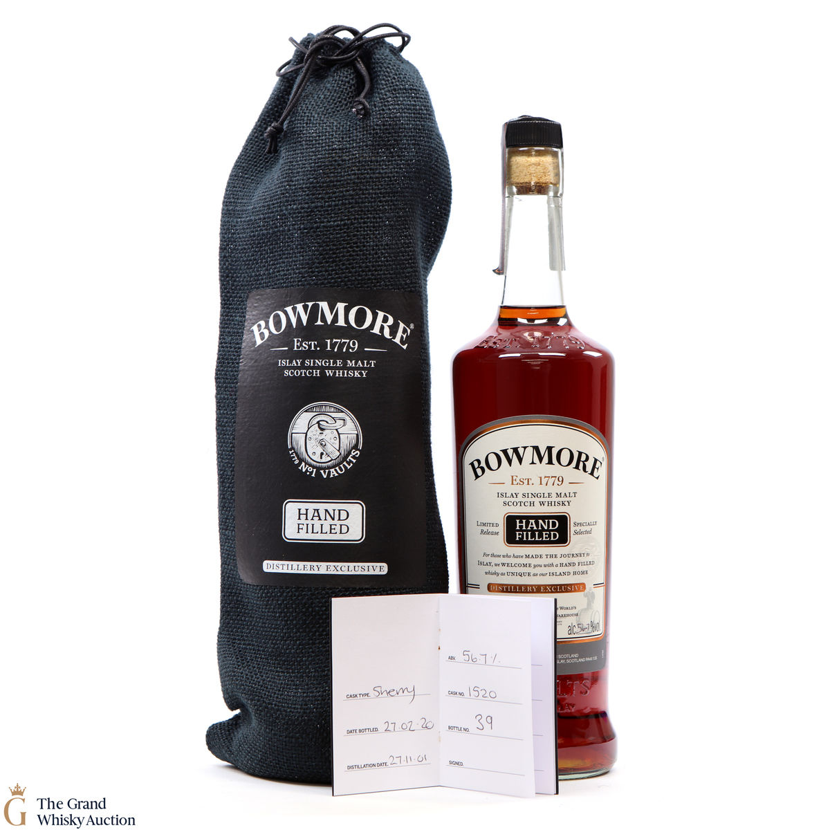 Bowmore - 18 Year Old 2001 - 2020 Hand Fill - Sherry Cask #1520