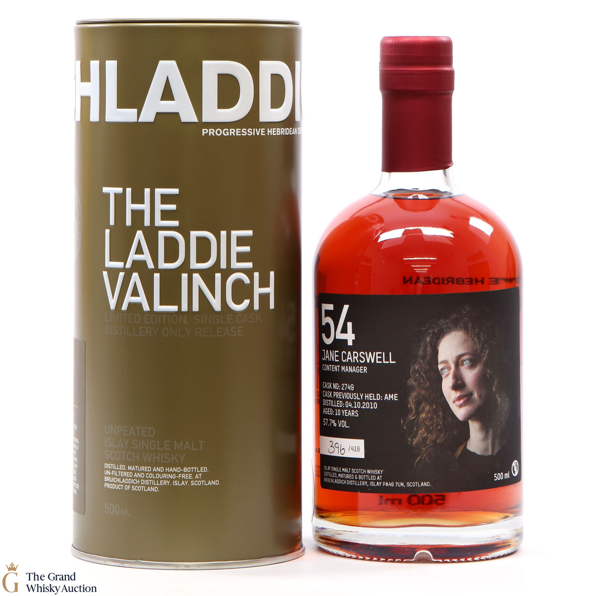 Bruichladdich - 10 Year Old - Valinch 54 - Jane Carswell