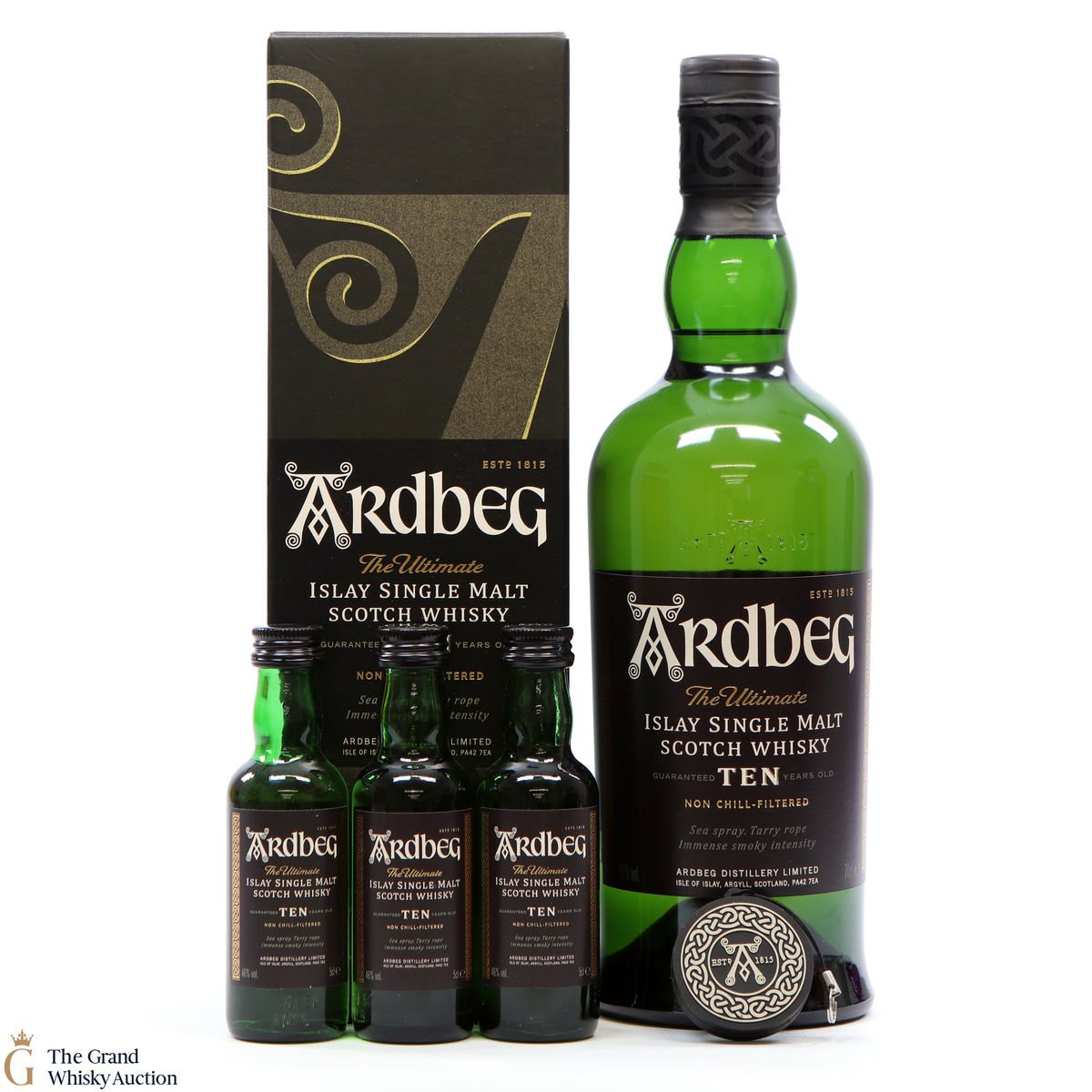 Ardbeg - 10 Year Old 70cl + 3 x 5cl Mini + USB