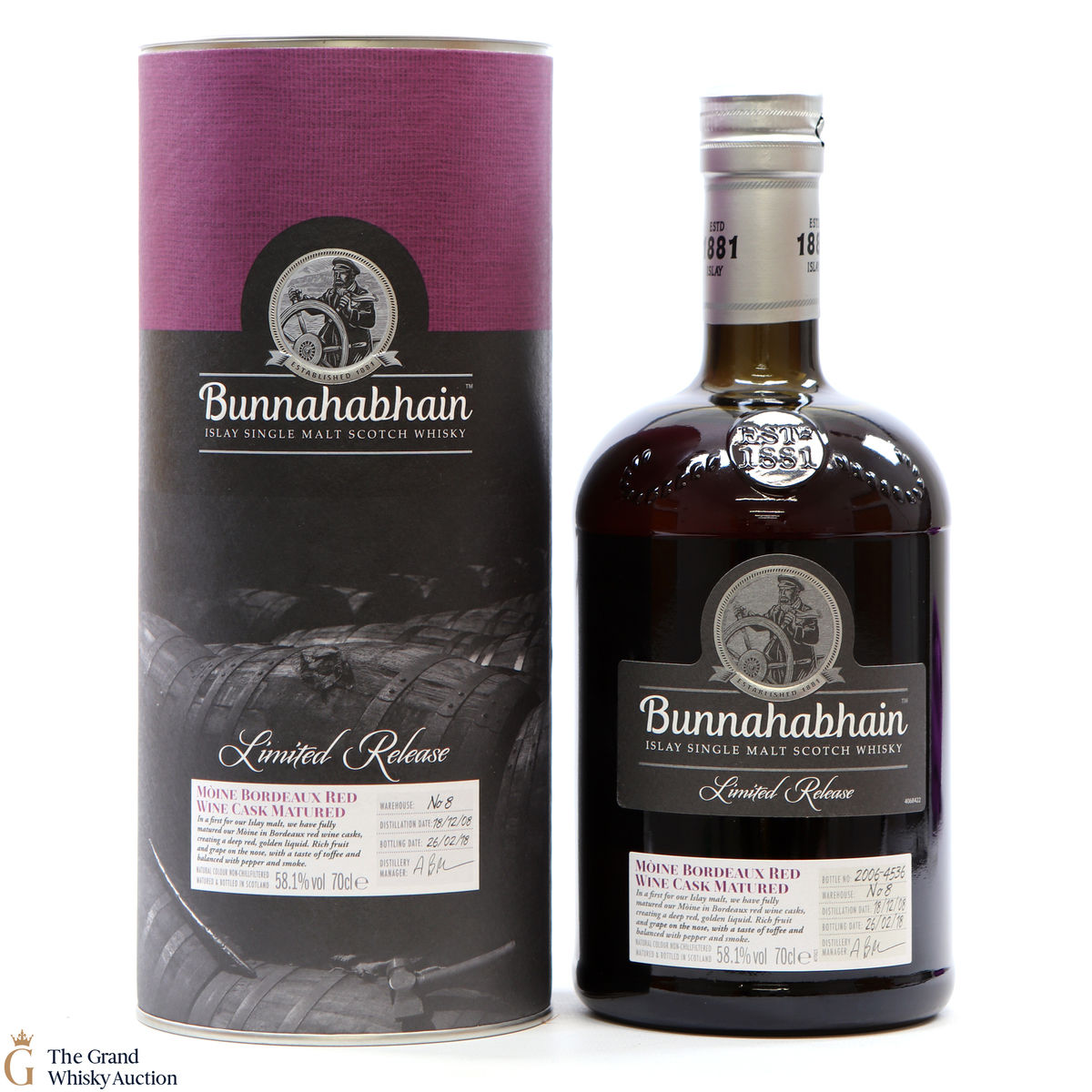 Bunnahabhain - 2008 Moine Bordeaux Red Wine Cask