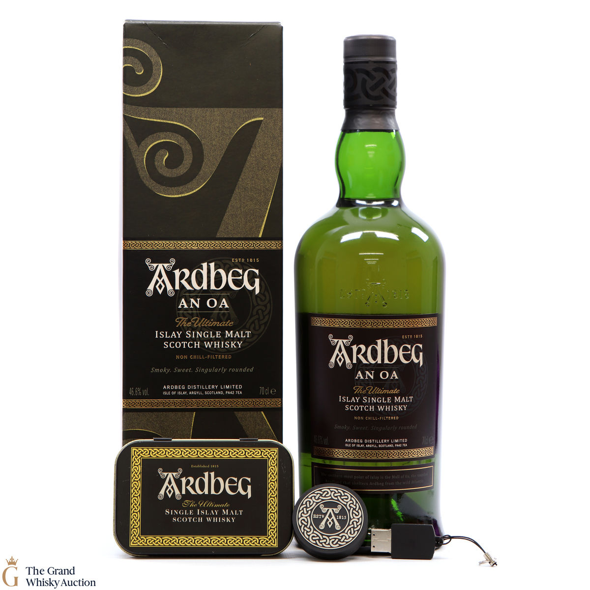 Ardbeg  - An Oa + Collectable Tin + USB