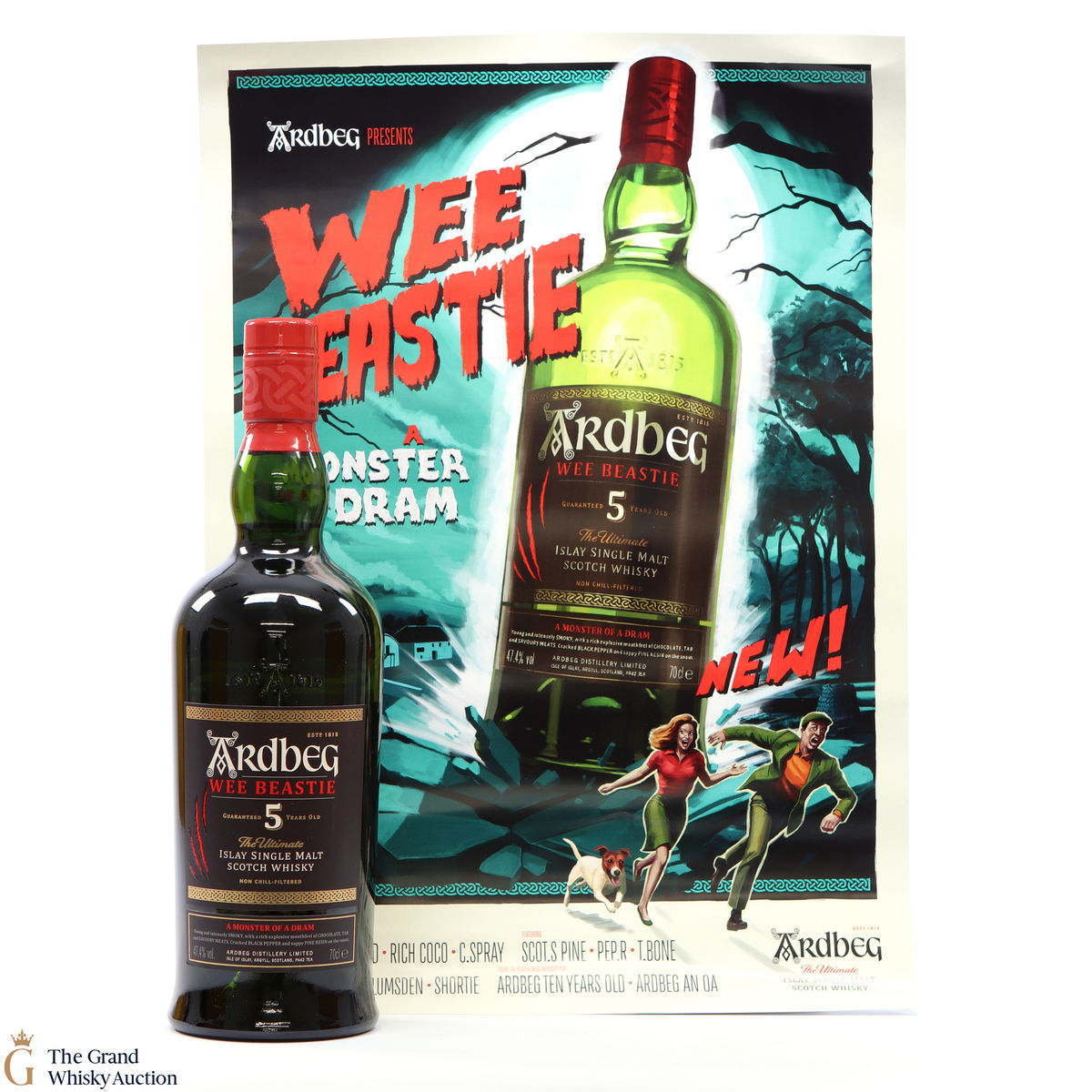Ardbeg - 5 Year Old Guaranteed Wee Beastie 2020 + Poster