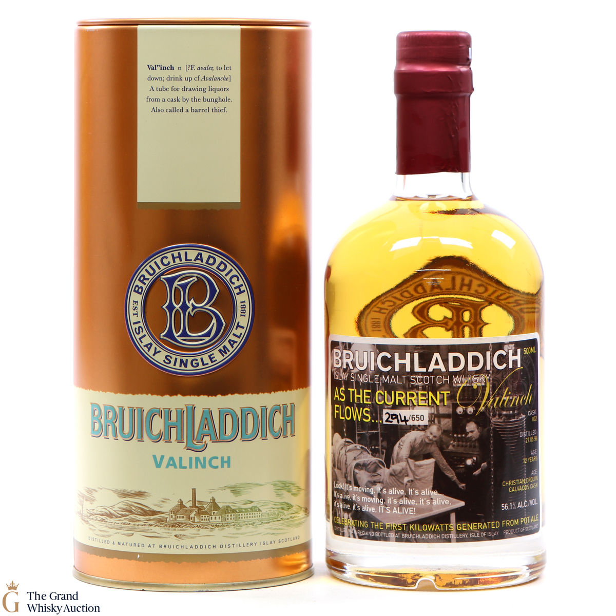 Bruichladdich - 12 Year Old - 1998 Valinch - As the Current Flows (50cl)