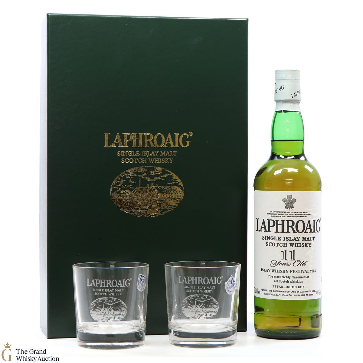 Laphroaig 11 Year Old Feis Ile 2003 / with 2 x Glasses