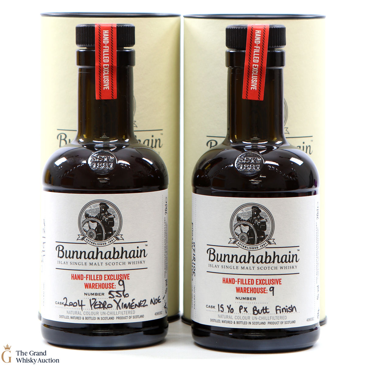 Bunnahabhain - 15 Year Old PX Butt Finish & 2004 Pedro Ximénez Noe #556 (2 x 20cl Hand Fill)