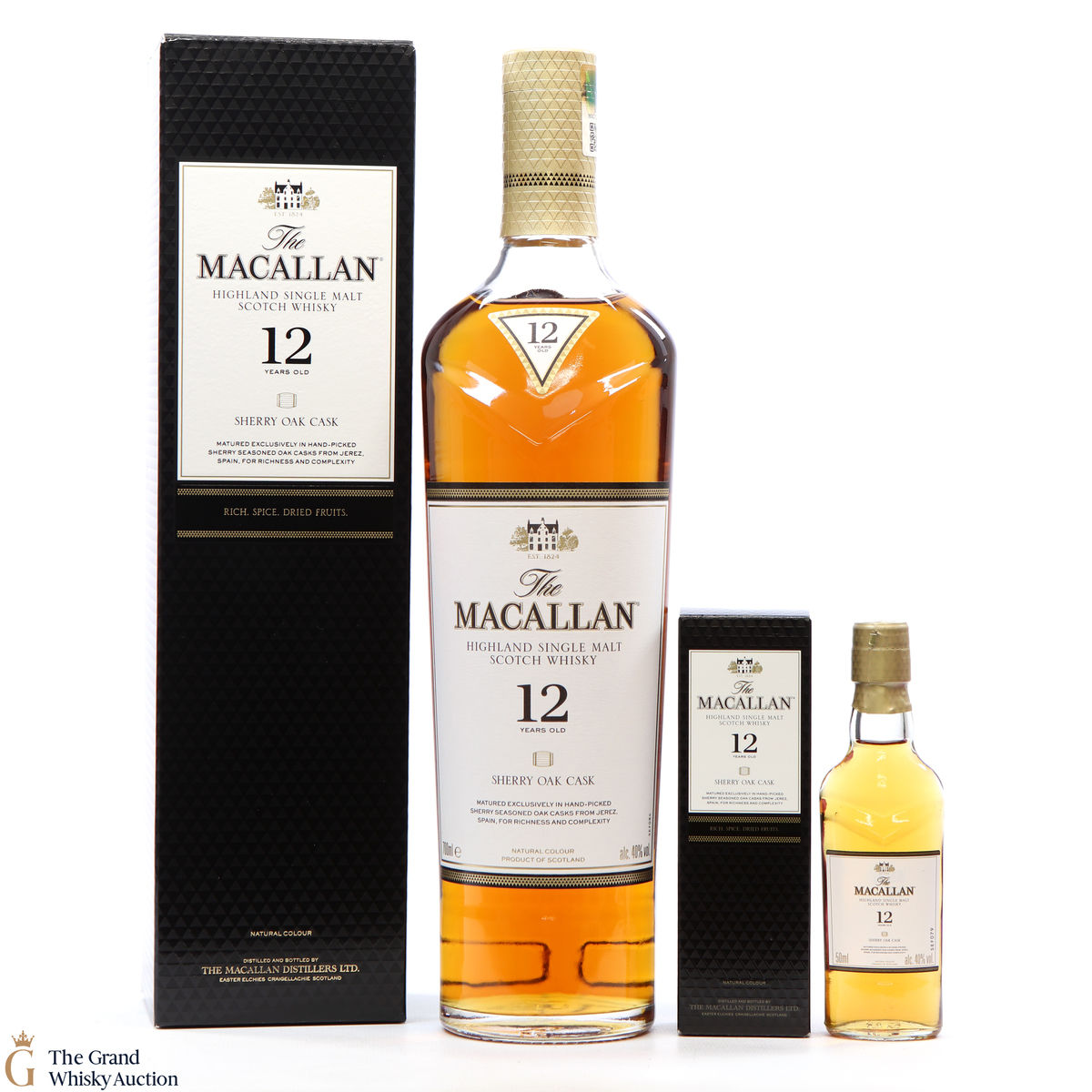 Macallan - 12 Year Old - Sherry Oak + 5cl Mini