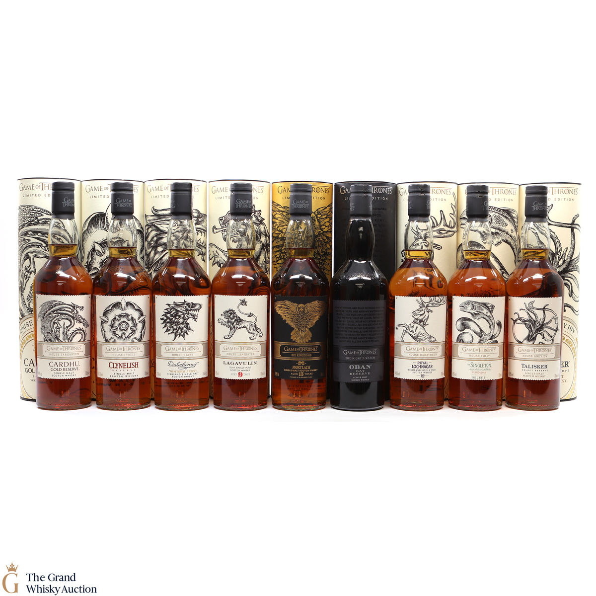 Game of Thrones - Limited Editions - 9 x 70cl (with Mortlach)