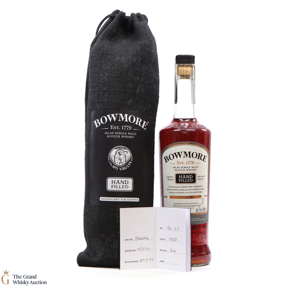 Bowmore - 18 Year Old 2001 - 2020 Hand Fill - Sherry Cask #1520