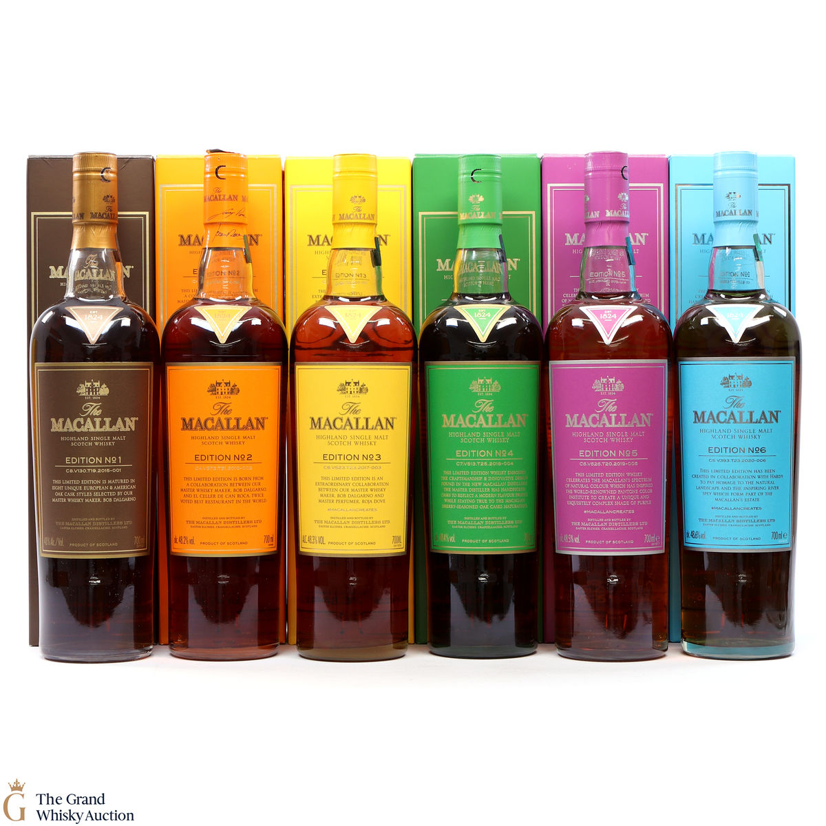 Macallan - Edition 1,2,3,4,5 & 6
