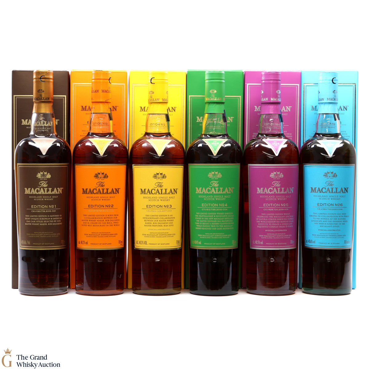 Macallan - Edition 1,2,3,4,5 & 6