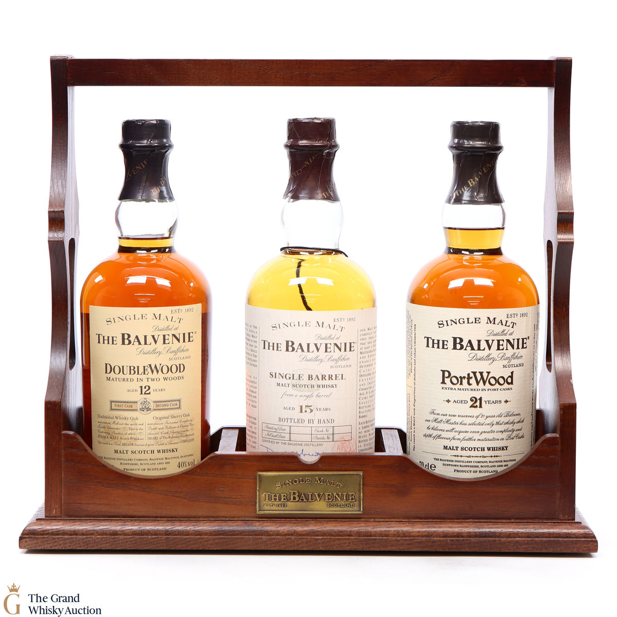 Balvenie - Tantalus 1990s - 12YO Double Wood, 15YO Single Barrel + 21YO Port Wood (3 x 70cl) 