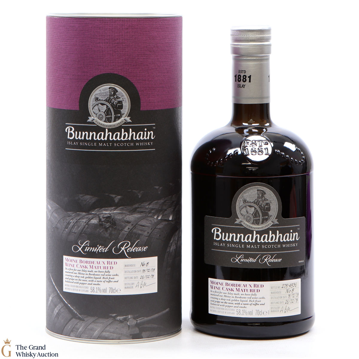 Bunnahabhain - 2008 Moine Bordeaux Red Wine Cask
