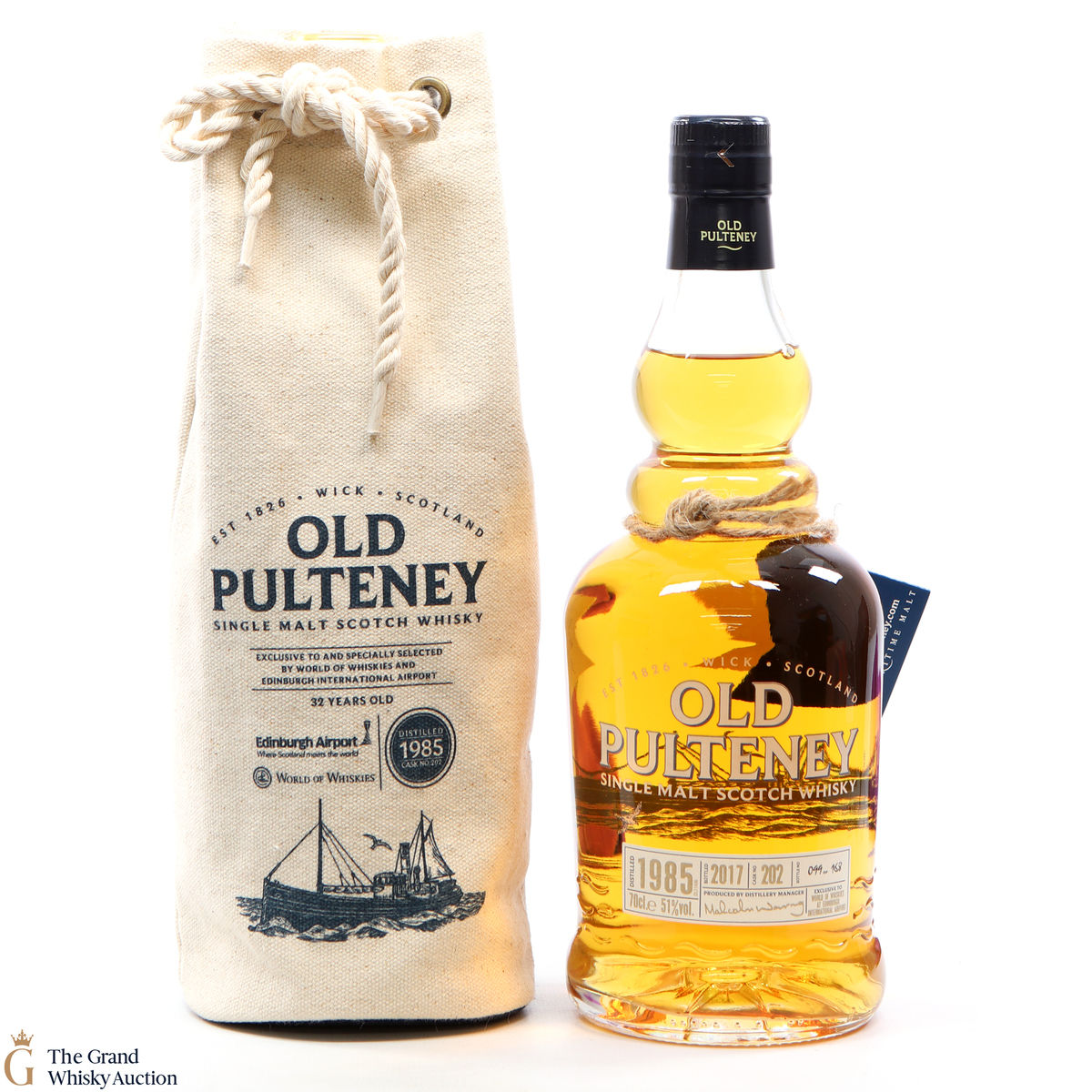 Old Pulteney - 32 Year Old 1985 Single Cask #202 for Edinburgh Airport