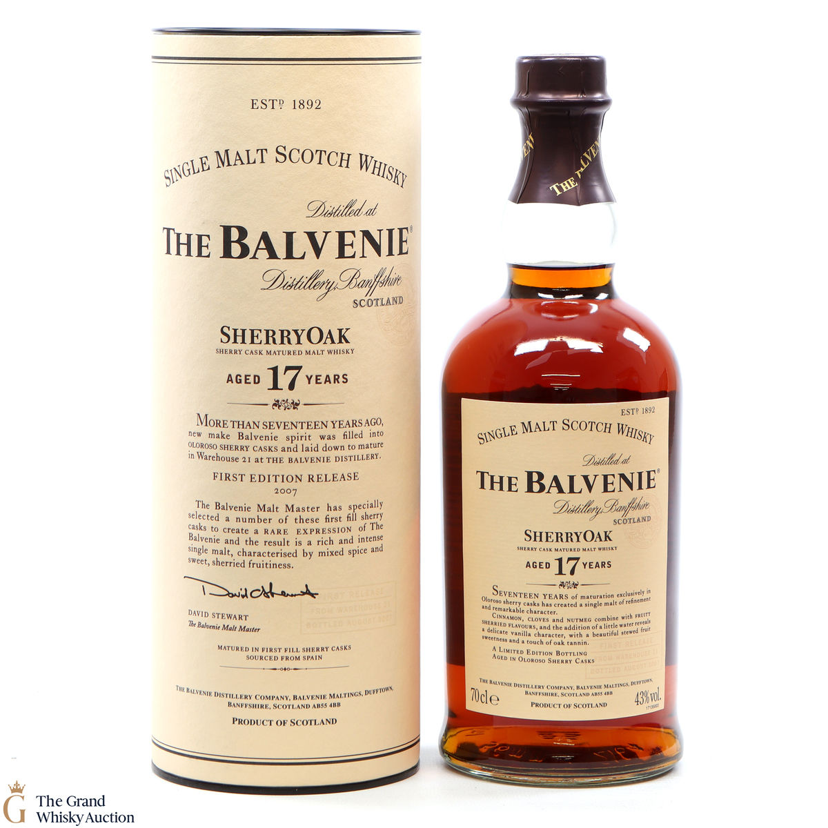 Balvenie - 17 Year Old - Sherry Oak - First Edition