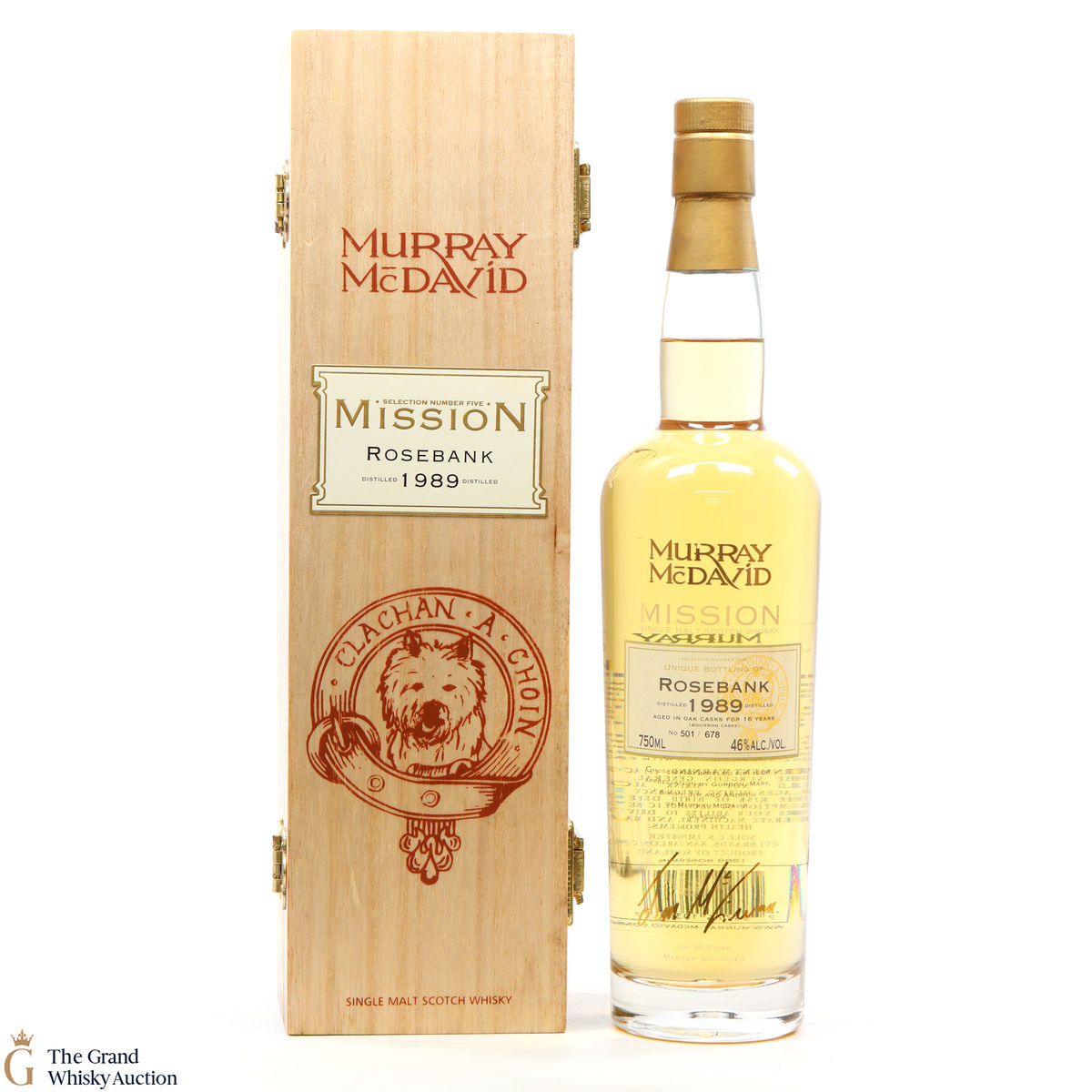 Rosebank - 16 Year Old 1989 Murray McDavid (SIGNED)