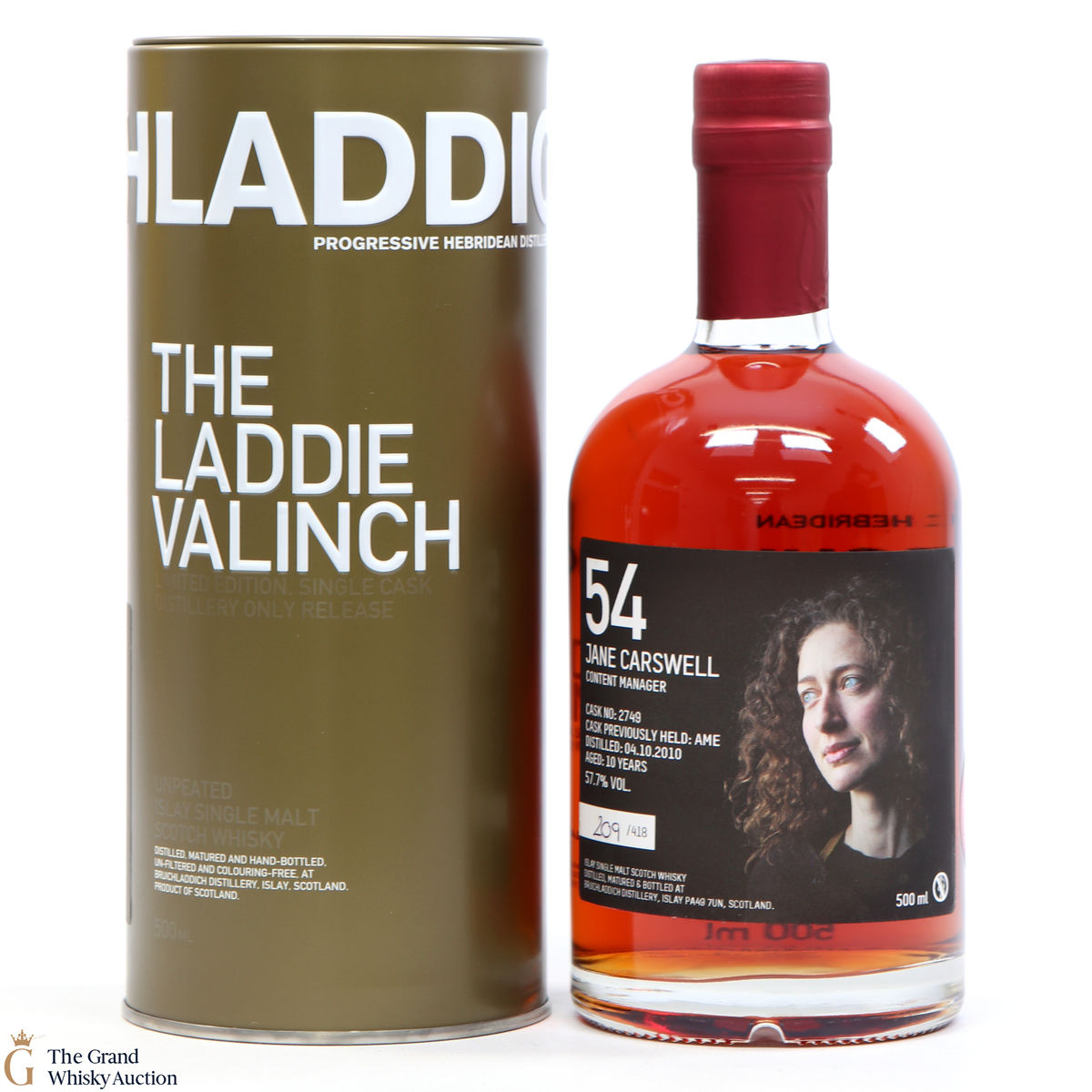 Bruichladdich - 10 Year Old - Valinch 54 - Jane Carswell
