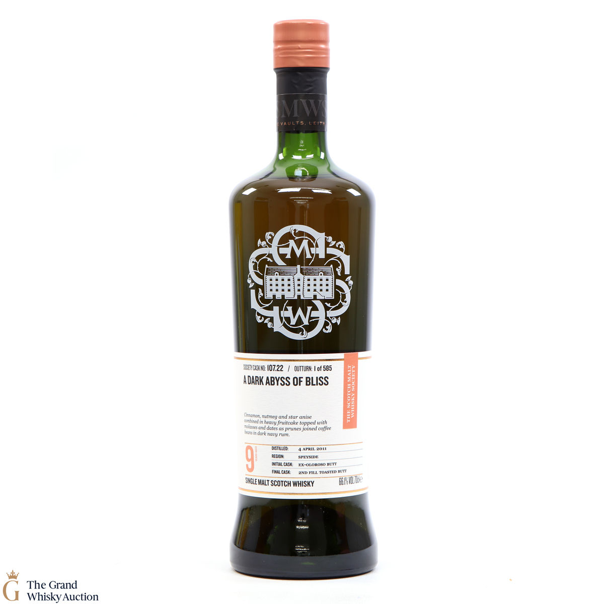 Glenallachie - 9 Year Old - SMWS 107.22 - A Dark Abyss Of Bliss 