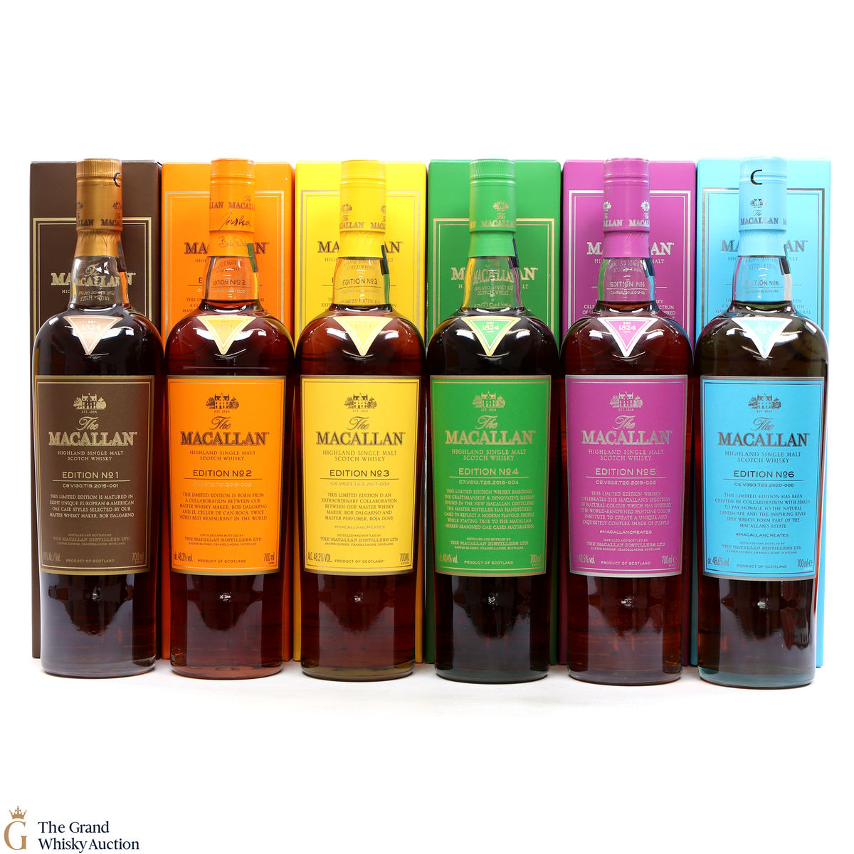Macallan - Edition 1,2,3,4,5 & 6