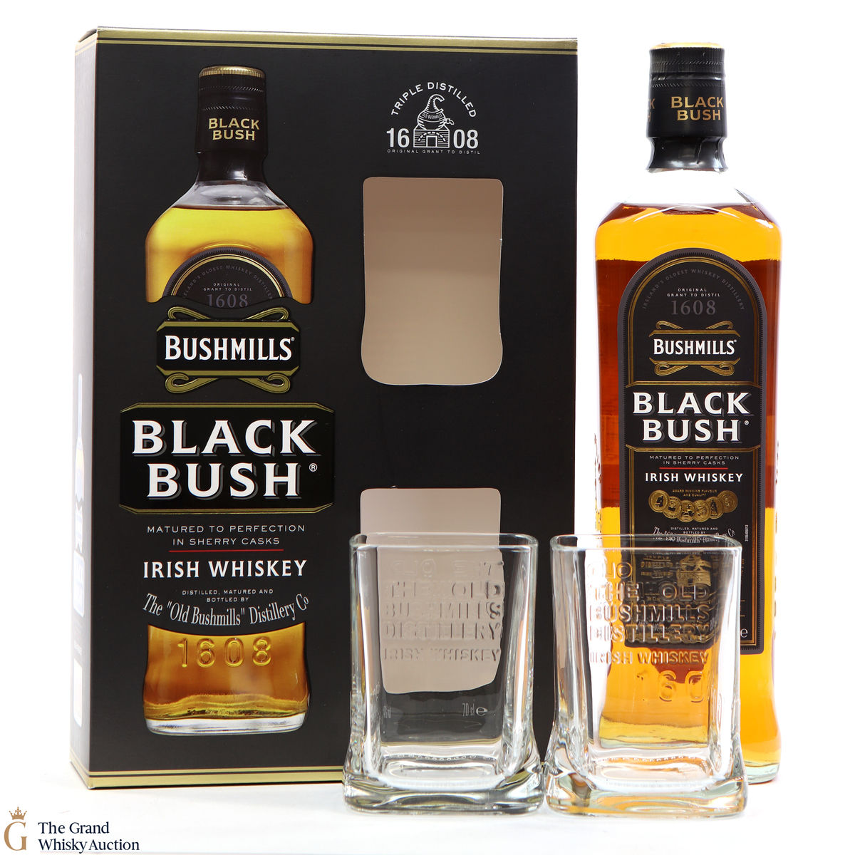 Bushmills - Black Bush & Glasses