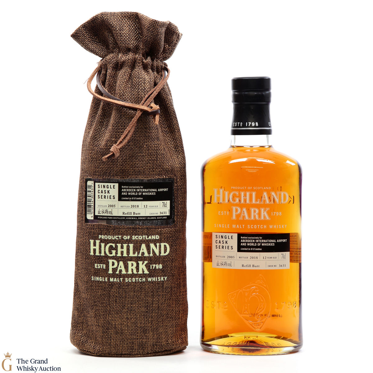 Highland Park - 12 Years Old - Single Cask Series Aberdeen Airport #3631