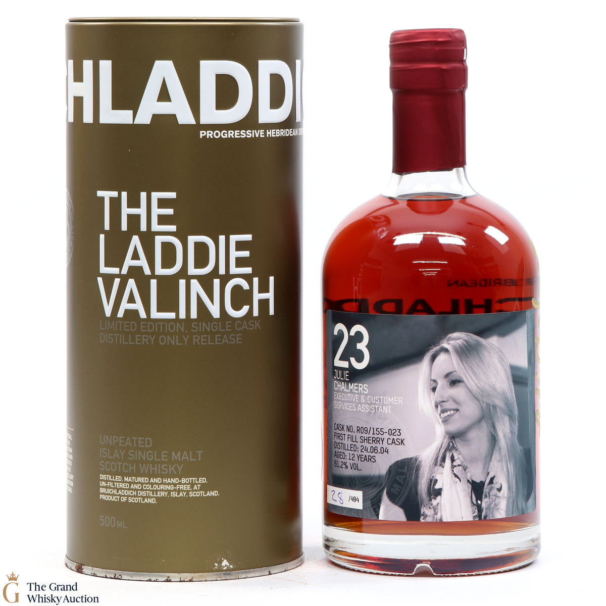 Bruichladdich - 12 Year Old - Valinch 23 - Julie Chalmers (SIGNED)