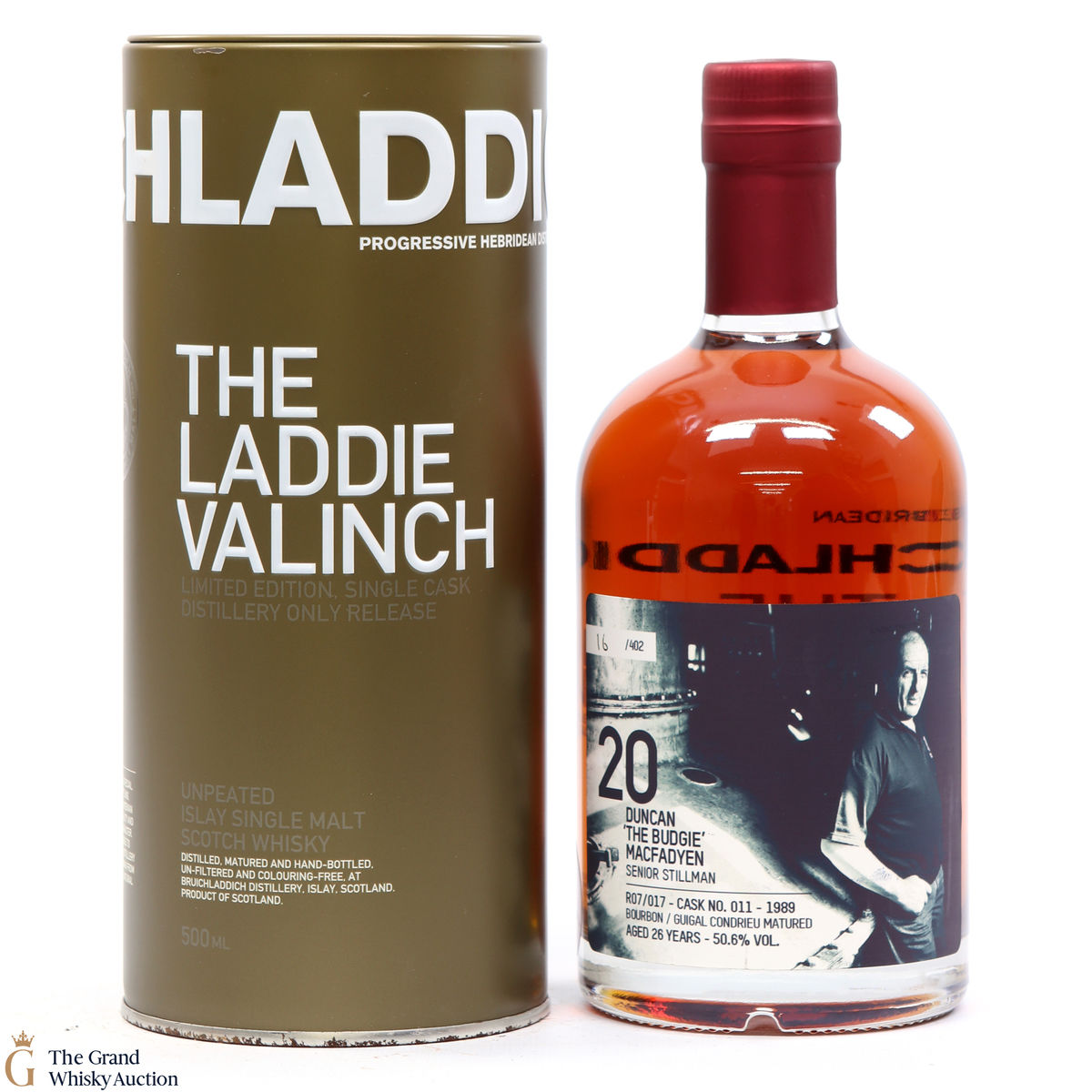 Bruichladdich - 26 Year Old - Valinch 20 - Duncan 'The Budgie' Macfadyen