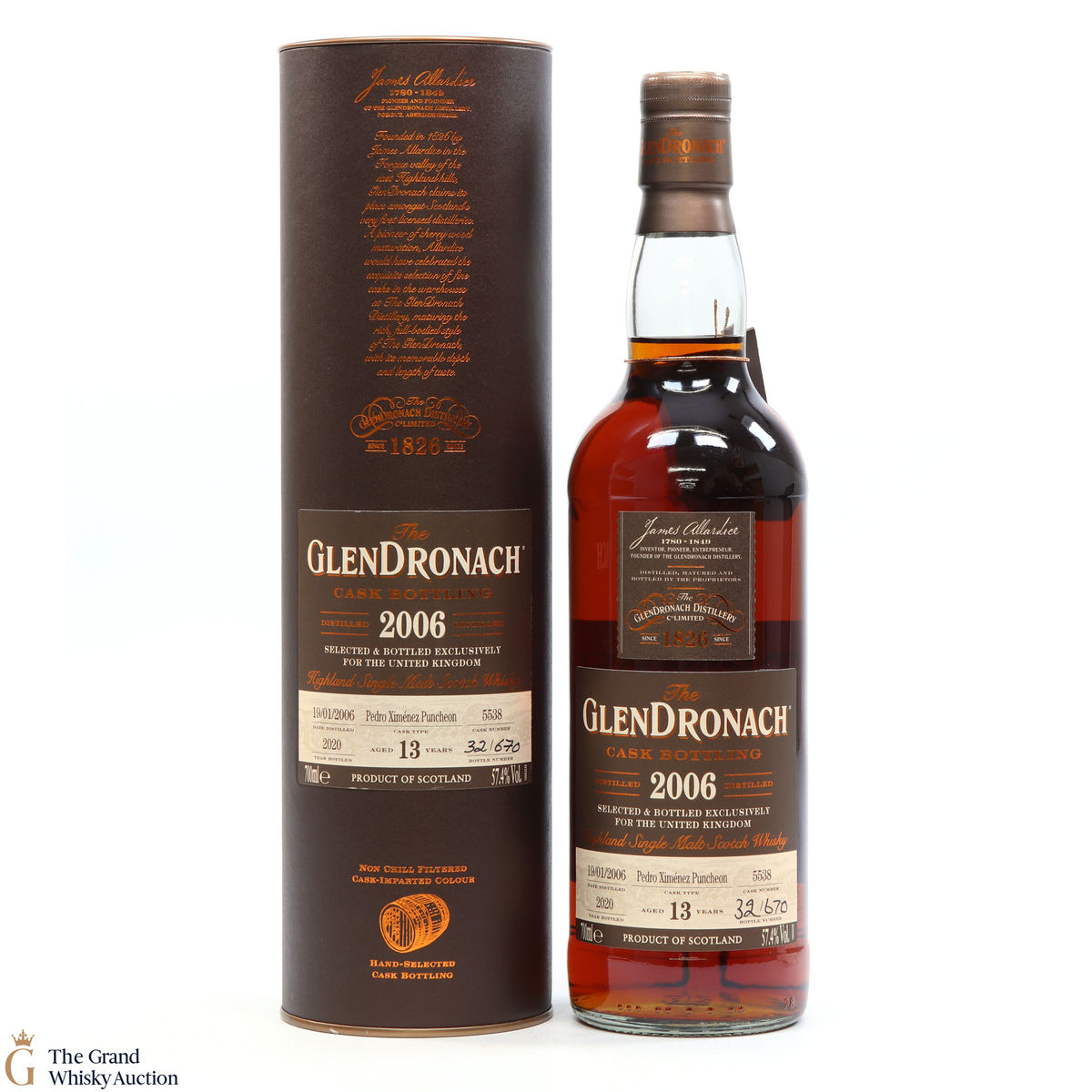 Glendronach - 13 Year Old - 2006 PX Cask #5538