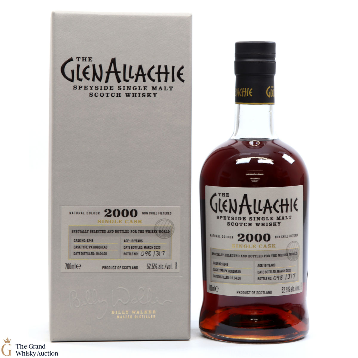 GlenAllachie - 19 Year Old 2000 PX Hogshead #6248