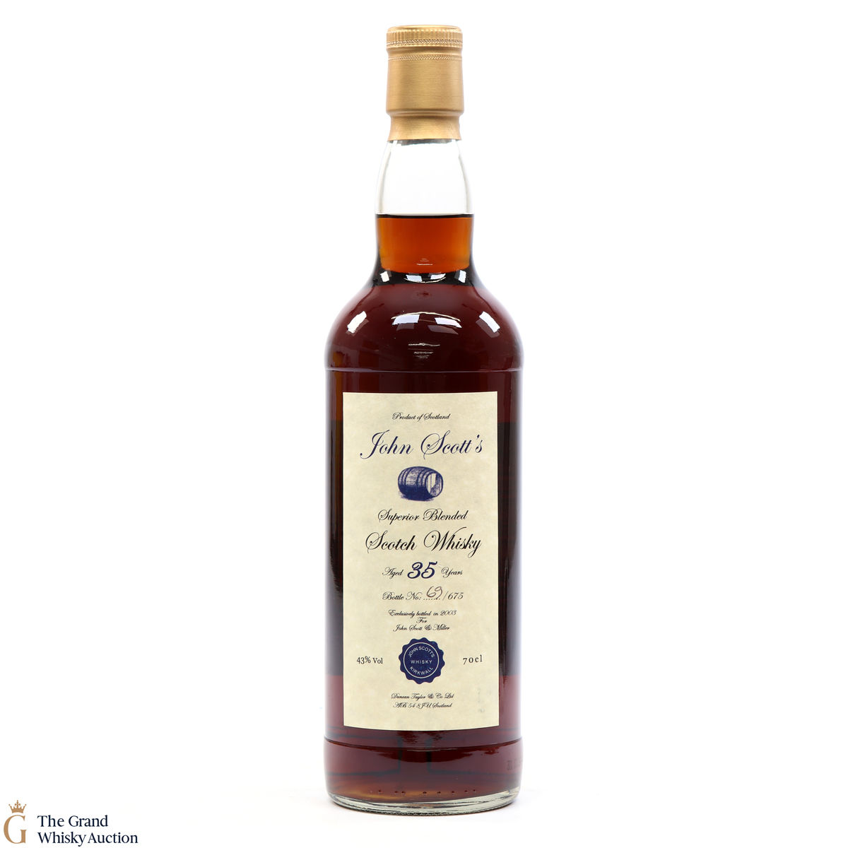 John Scott - 35 Year Old Superior Blended Highland Park & Invergordon