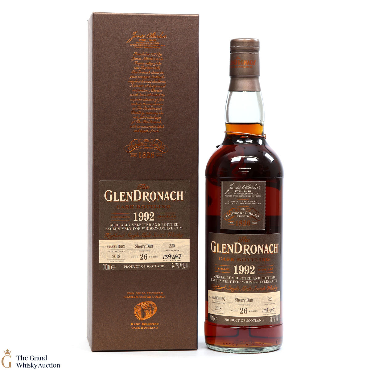GlenDronach - 26 Year Old - 1992 Single Cask #220 Whisky-Online