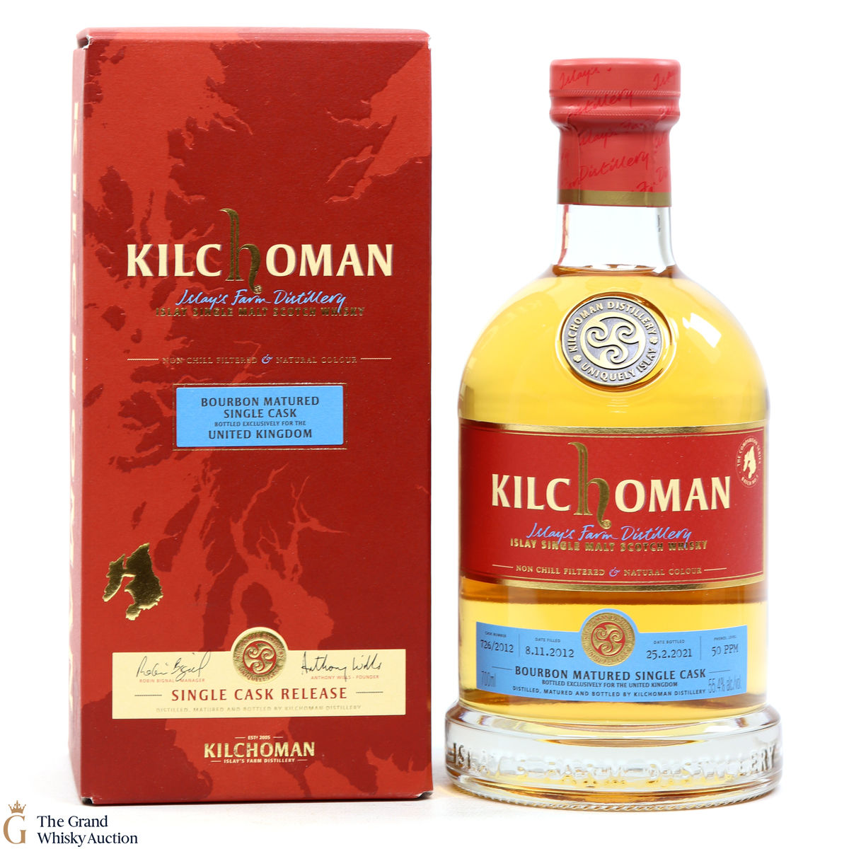 Kilchoman - 2012 Bourbon Barrel UK Exclusive 2021 #726