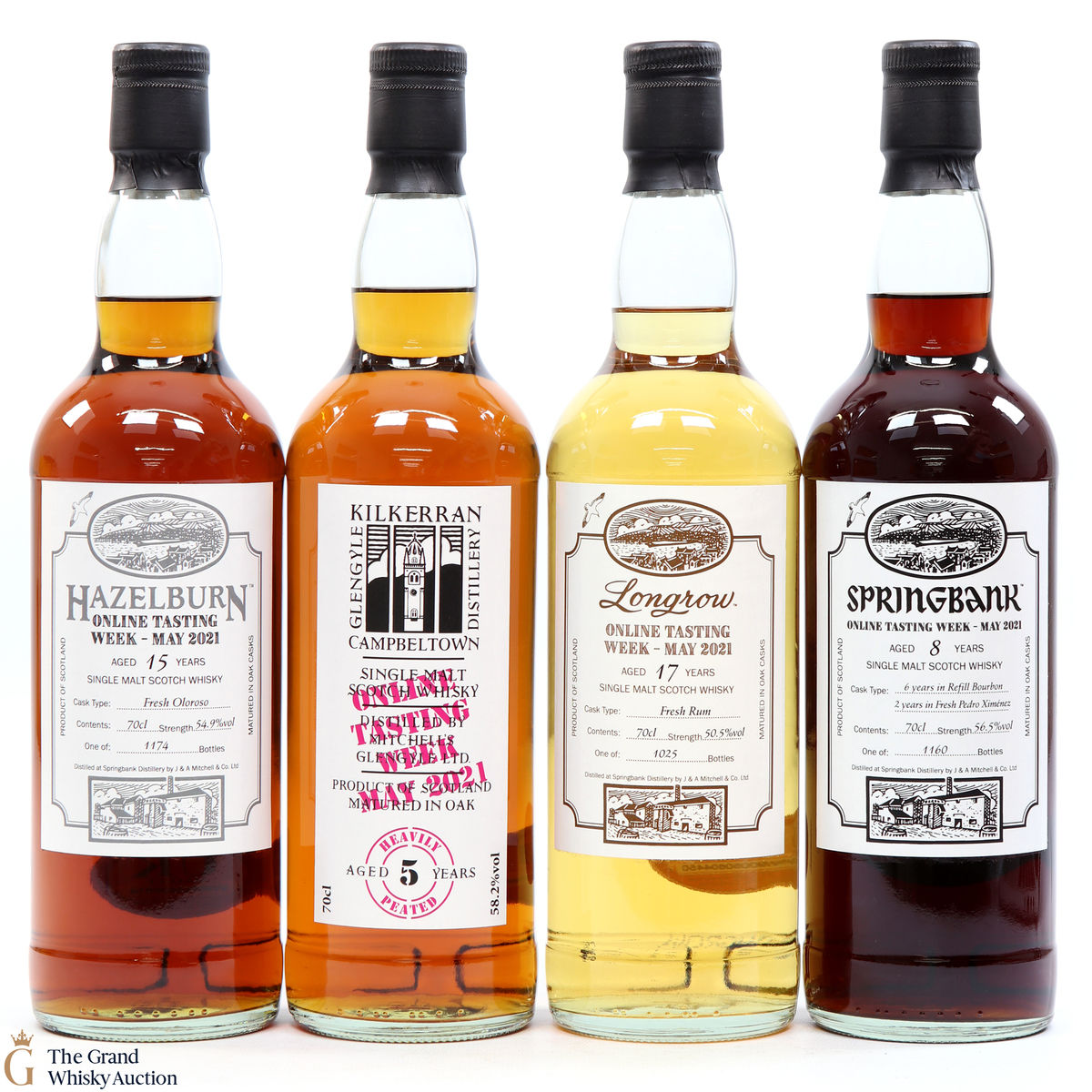 Springbank, Hazelburn, Longrow + Kilkerran - Online Tasting Week 2021 - (4 x 70cl) 