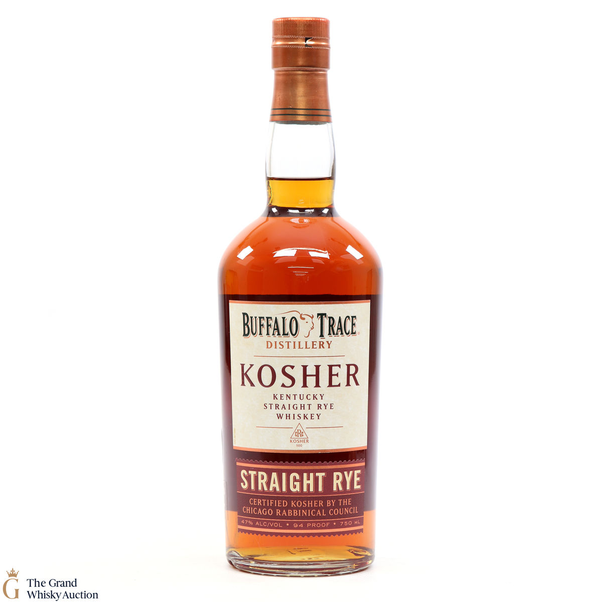 Buffalo Trace - Kosher Straight Rye Recipe 94 Proof 75cl