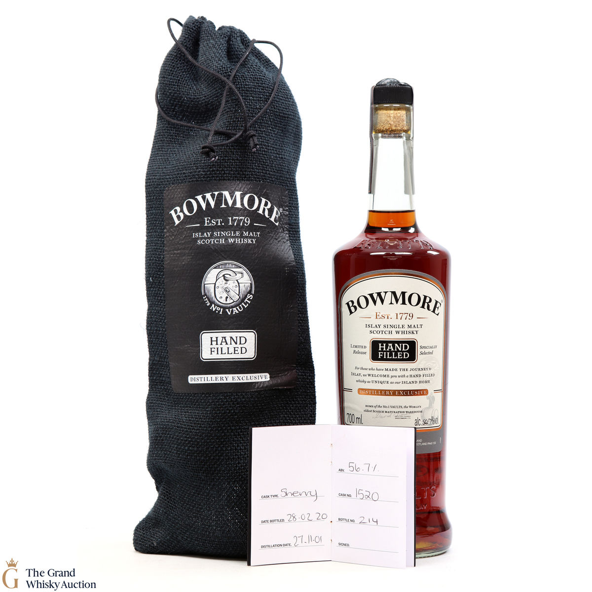 Bowmore - 18 Year Old 2001 - 2020 Hand Fill - Sherry Cask #1520