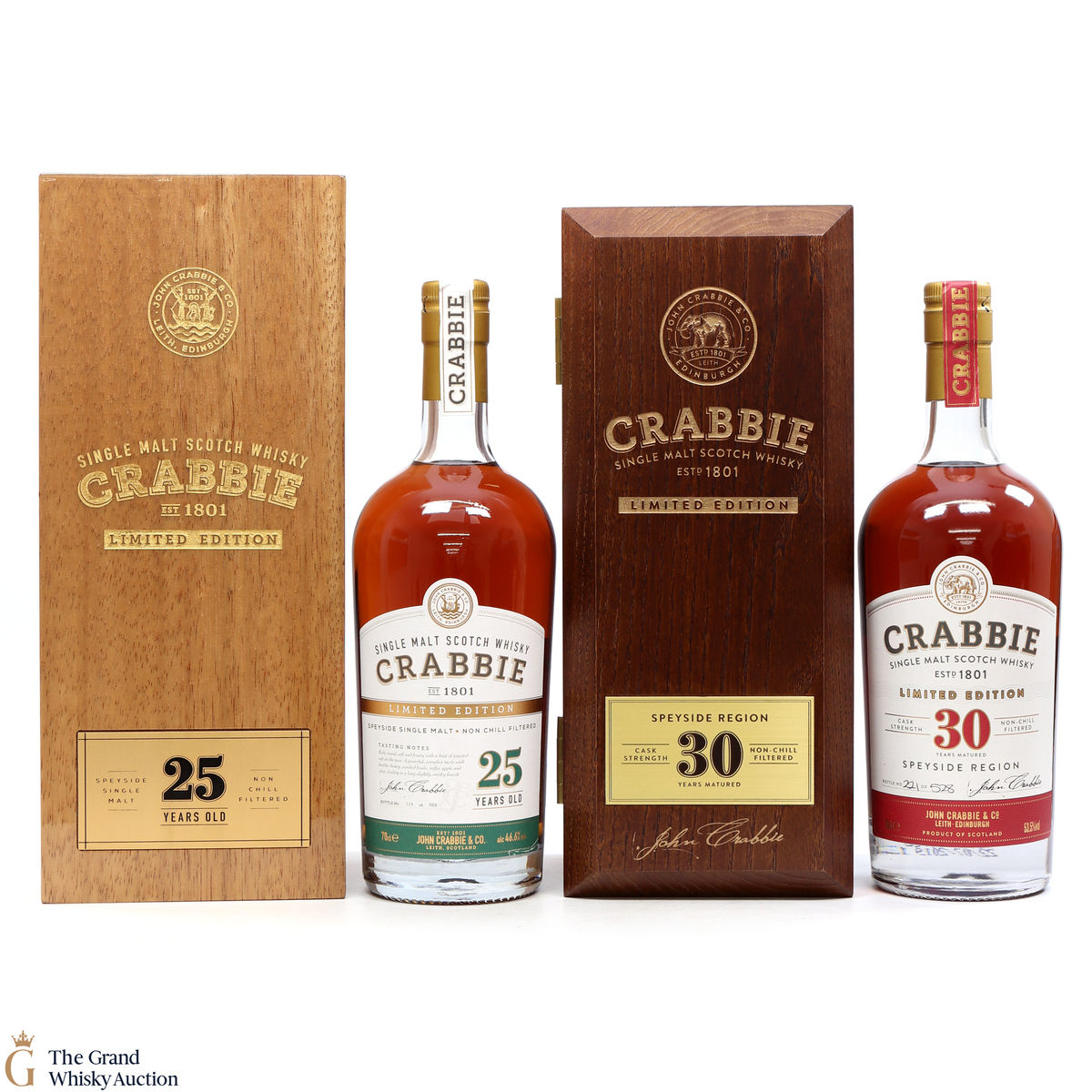 Crabbie - 25 & 30 Year Old - Limited Edition (2 x 70cl)