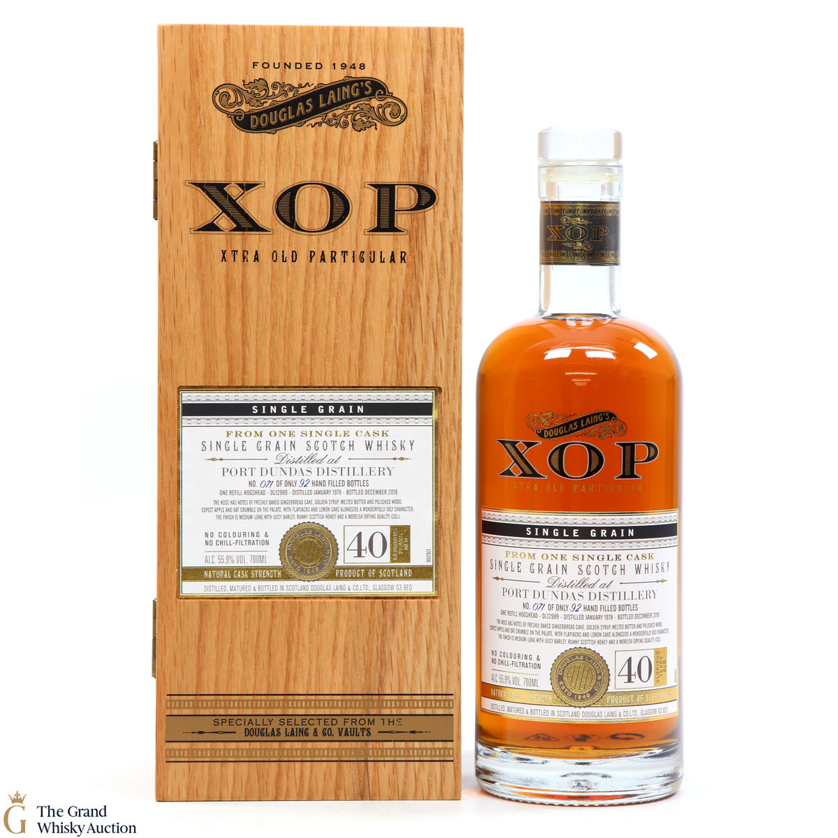 Port Dundas - 40 Year Old 1978 XOP Douglas Laing Single Grain