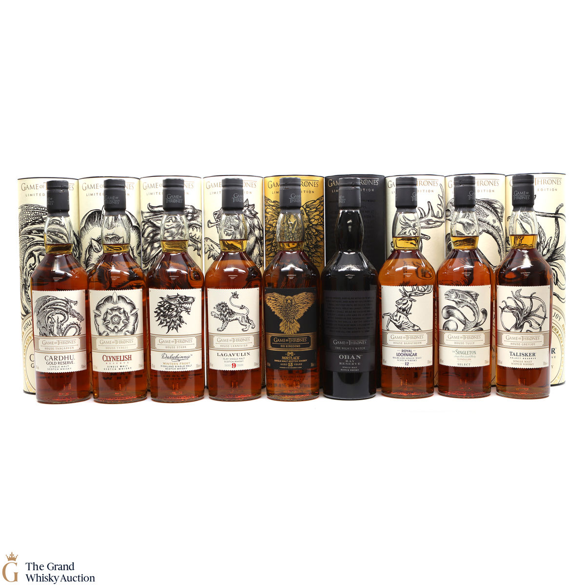 Game of Thrones - Limited Editions - 9 x 70cl (with Mortlach)