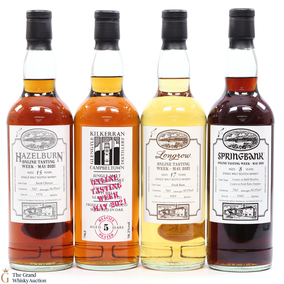 Springbank - Online Tasting Week 2021 - Springbank, Hazelburn, Longrow + Kilkerran (4 x 70cl)