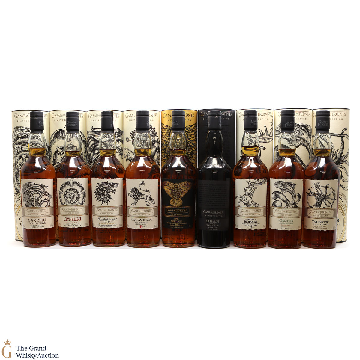 Game of Thrones - Limited Editions - 9 x 70cl (with Mortlach)
