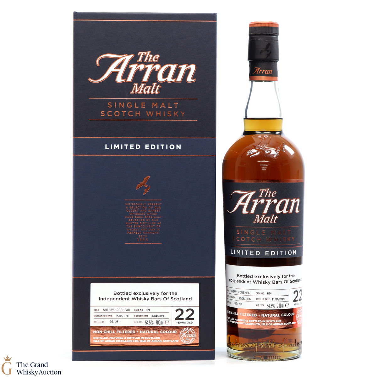 Arran - 22 Year Old 1996 - Limited Edtion Independent Whisky Bars of Scotland