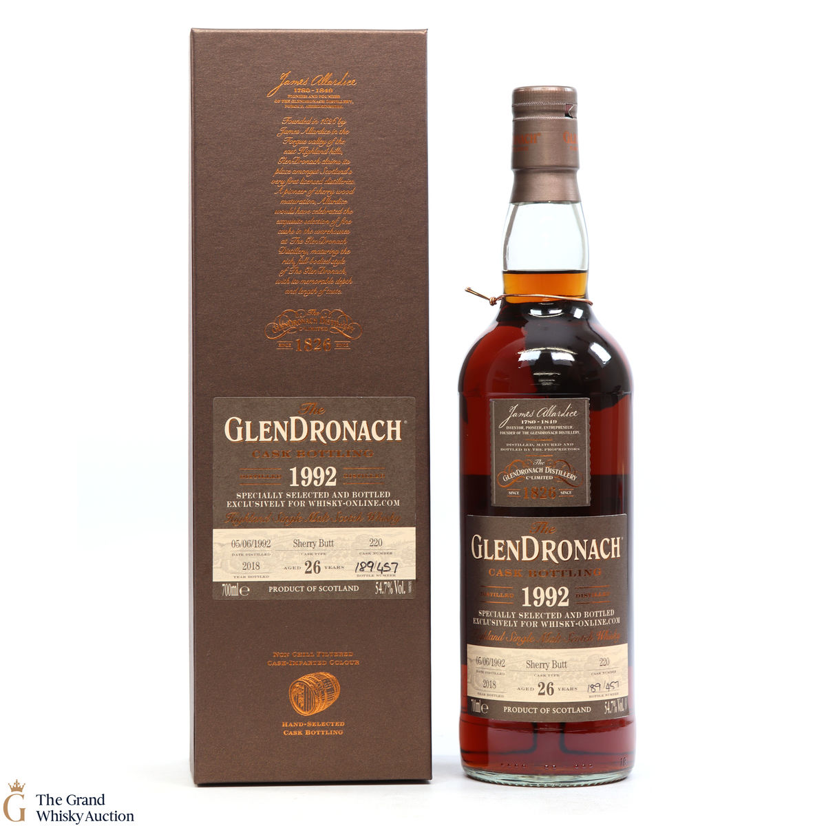 GlenDronach - 26 Year Old - 1992 Single Cask #220 Whisky-Online