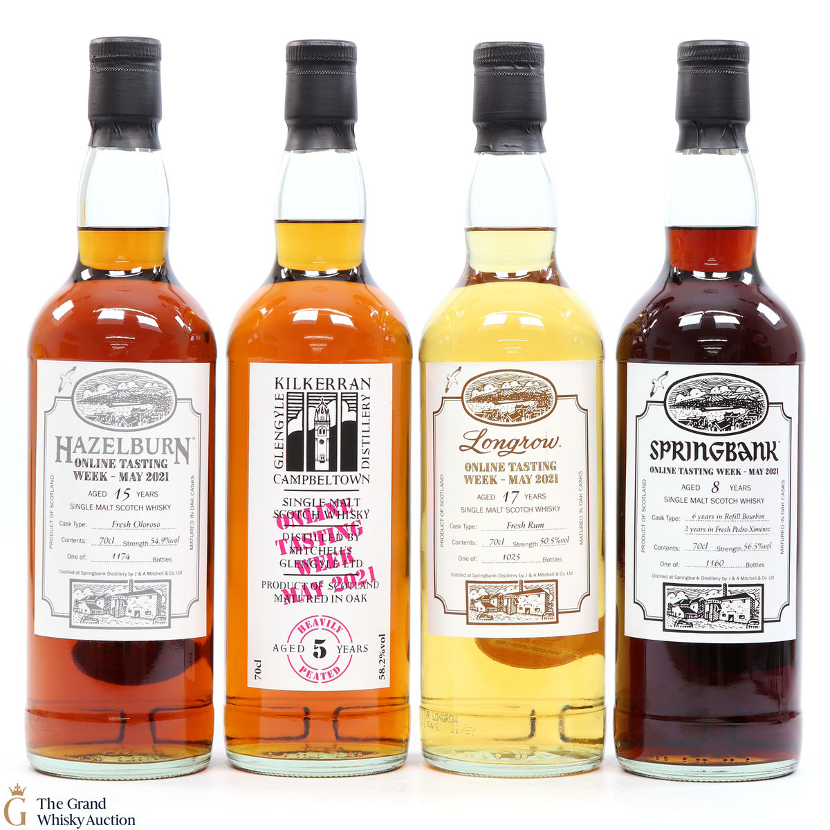Springbank - Online Tasting Week 2021 - Springbank, Hazelburn, Longrow + Kilkerran (4 x 70cl)